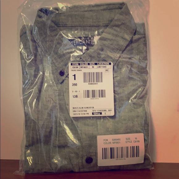J. Crew Other - Men’s J. Crew - Sz. M - Slim Green LS Button Down